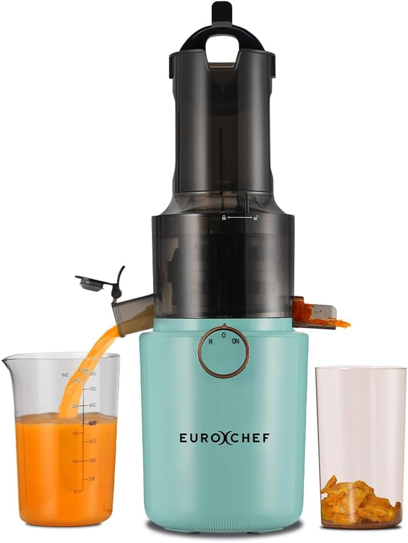 Eurochef Cold Press Slow Juicer Machine, Large Chute, 200W, Seafoam Green image number 6