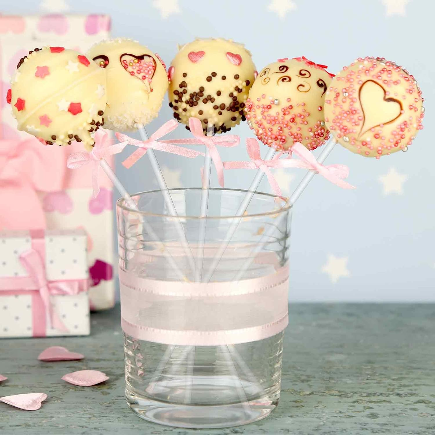 50 Pcs Acrylic Lollipop Sticks 8 Inch Cake Pop Sticks Clear round Stir Rod Reusable Cake Topper Sticks Acrylic Strip for Making Candy Dessert Lollipops Cake Cookie Pop Sticks DIY (3Mm Diameter) image number 6