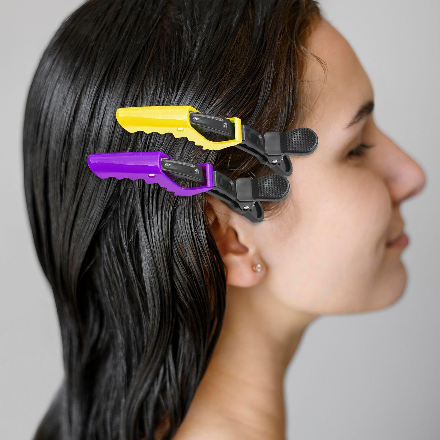 20 Pieces Coloured Hair Pins, Plastic Hair Pins, Hairdressing Salon Aids, Non-Slip Hairpins, Hair Styling Accessories image number 2