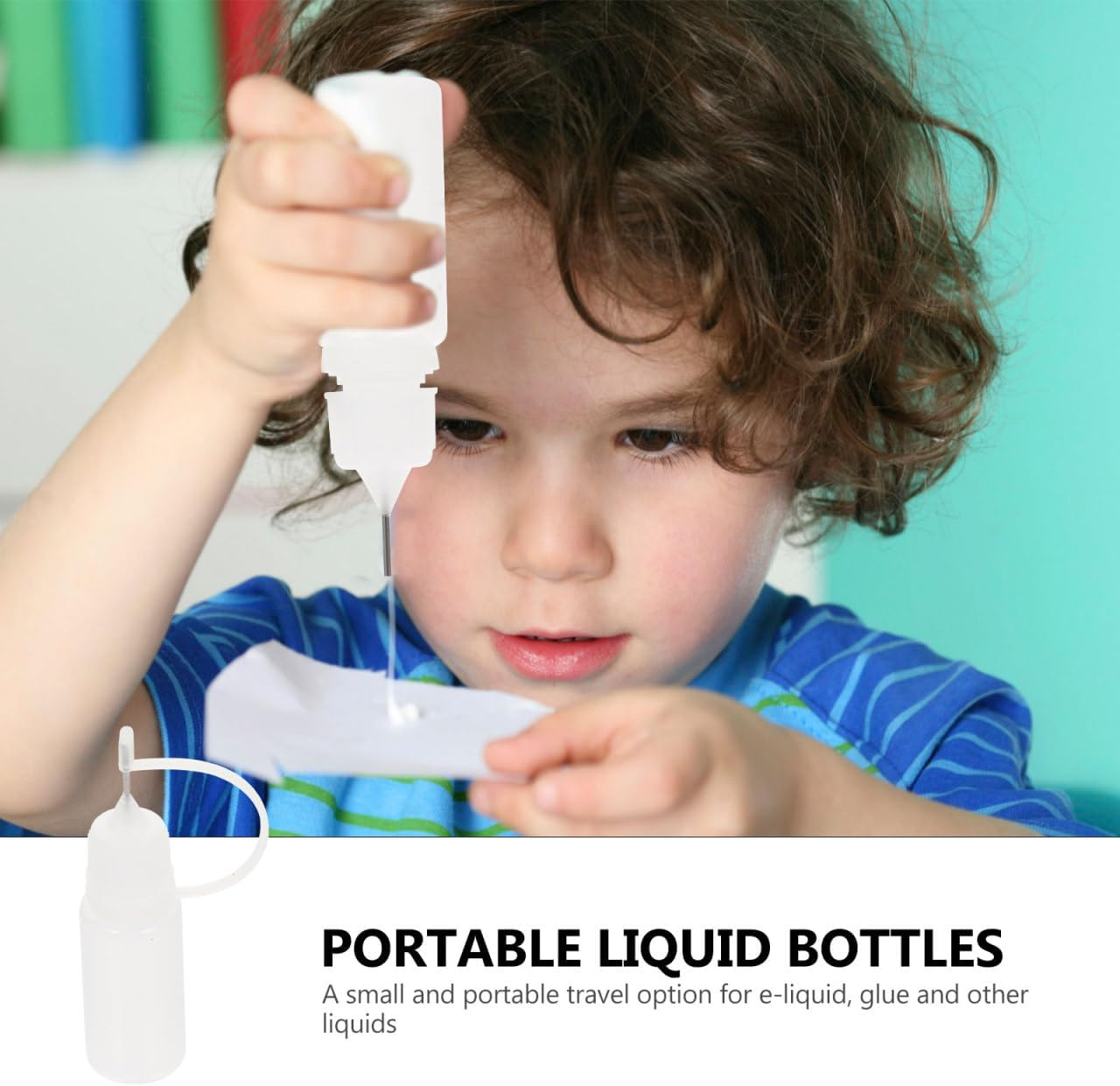 FOMIYES 15Pcs 10Ml Pe Oil Bottles for Kitchen Transparent Squeeze Bottles with Precision Tip Cap for Controlled Dispensing and Storage image number 6