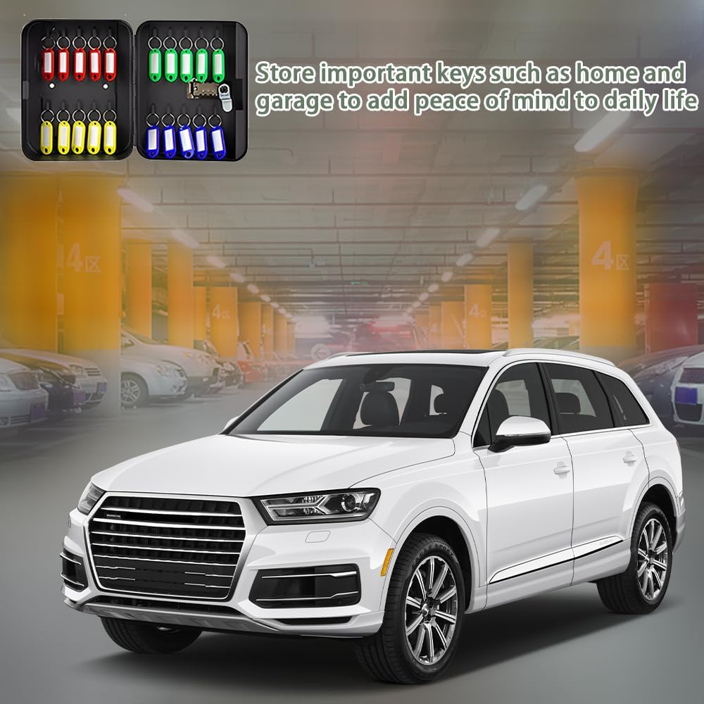 20 Key Storage Cabinet,Wall Mounted Key Cabinet,Bin with Combination Lock,Security Storage Box,Key Organizer,For Home,Office,Key Storage image number 2