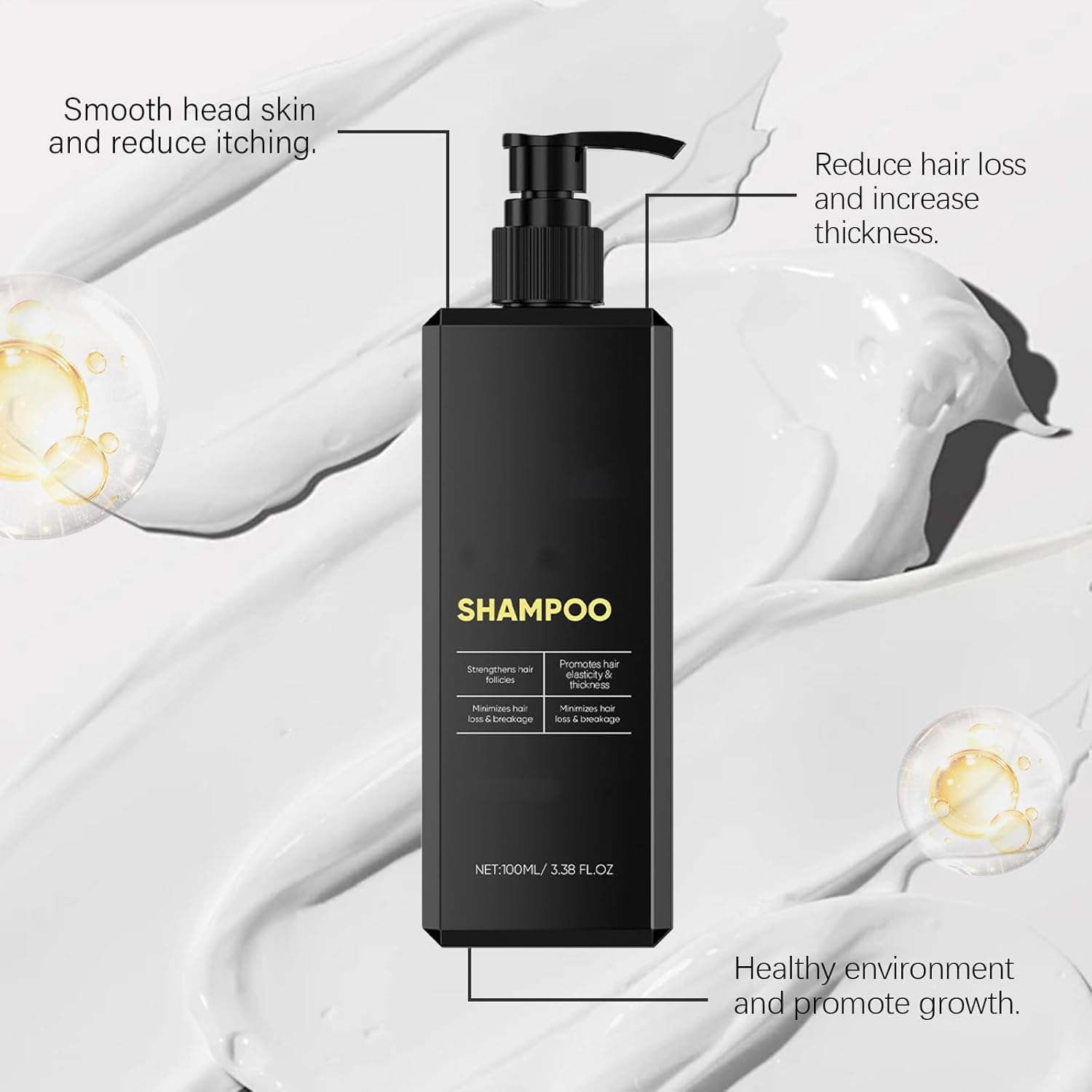 Activator Shampoo for Men, Hair Thickening Shampoo, Prevent Loss, Repair, Smooth and Strengthen Hair, Keep in Good Condition, Maintaining Healthy, Improve Thinning Hair (2Pcs) image number 3