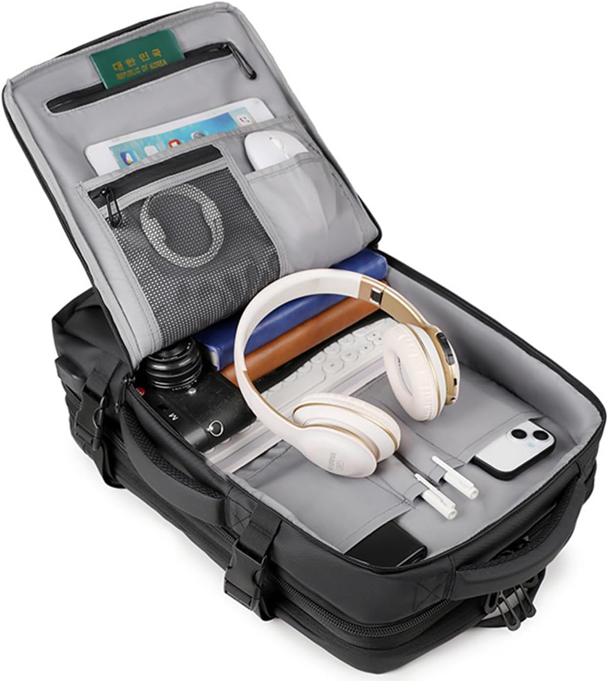 TYLOOTECH Business Travel Backpack with USB Charging Port, Laptop Backpack Water - Resistant for 15 Inch Laptop, Large Computer Backpack for Work, School, Commuting image number 2