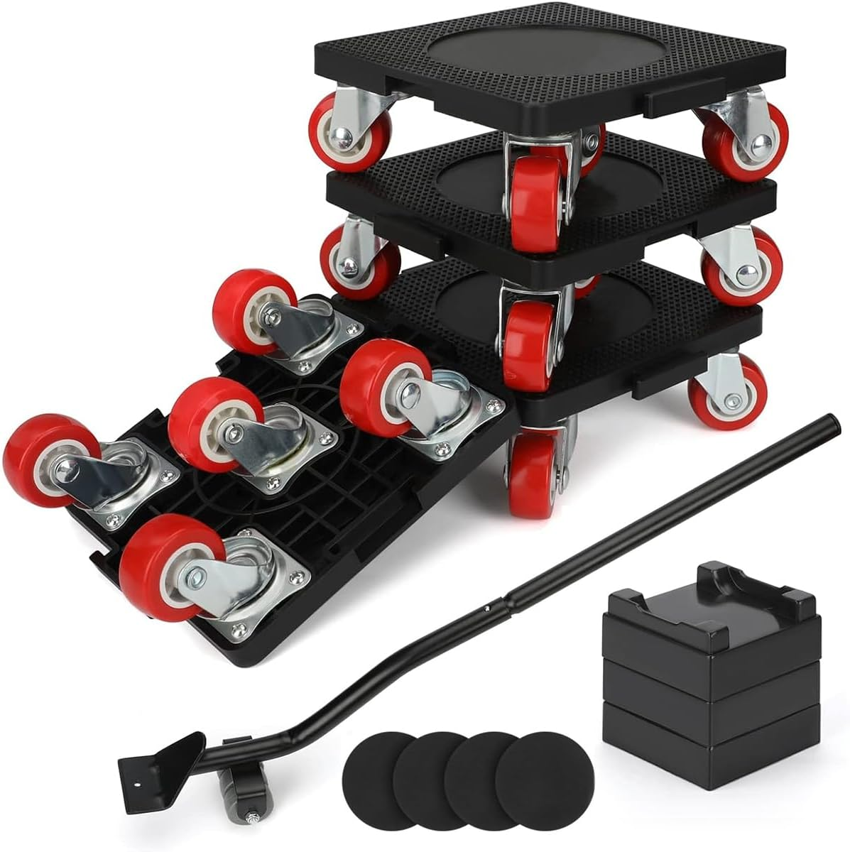 9SHOME 4Pack Furniture Mover with Wheels & Furniture Lifter Set, 360&deg; Rotation Wheels, 400 Kg Capacity image number 6