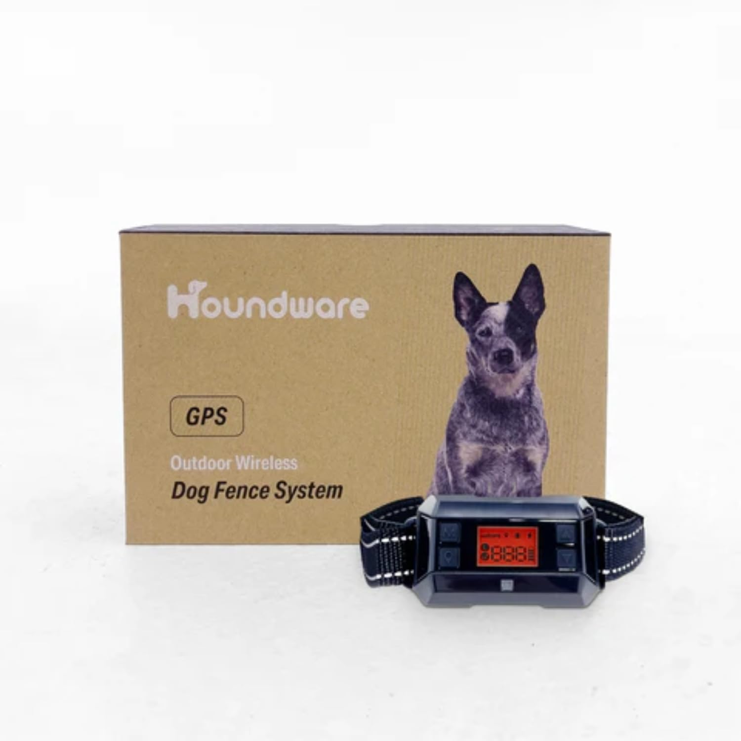 [Houndware] Advanced Outdoor GPS Dog Containment System - Invisible, Wireless Fence with Multi-Mode Training Collar, IPX7 Waterproof, No Subscription Required (1 Dog) image number 3