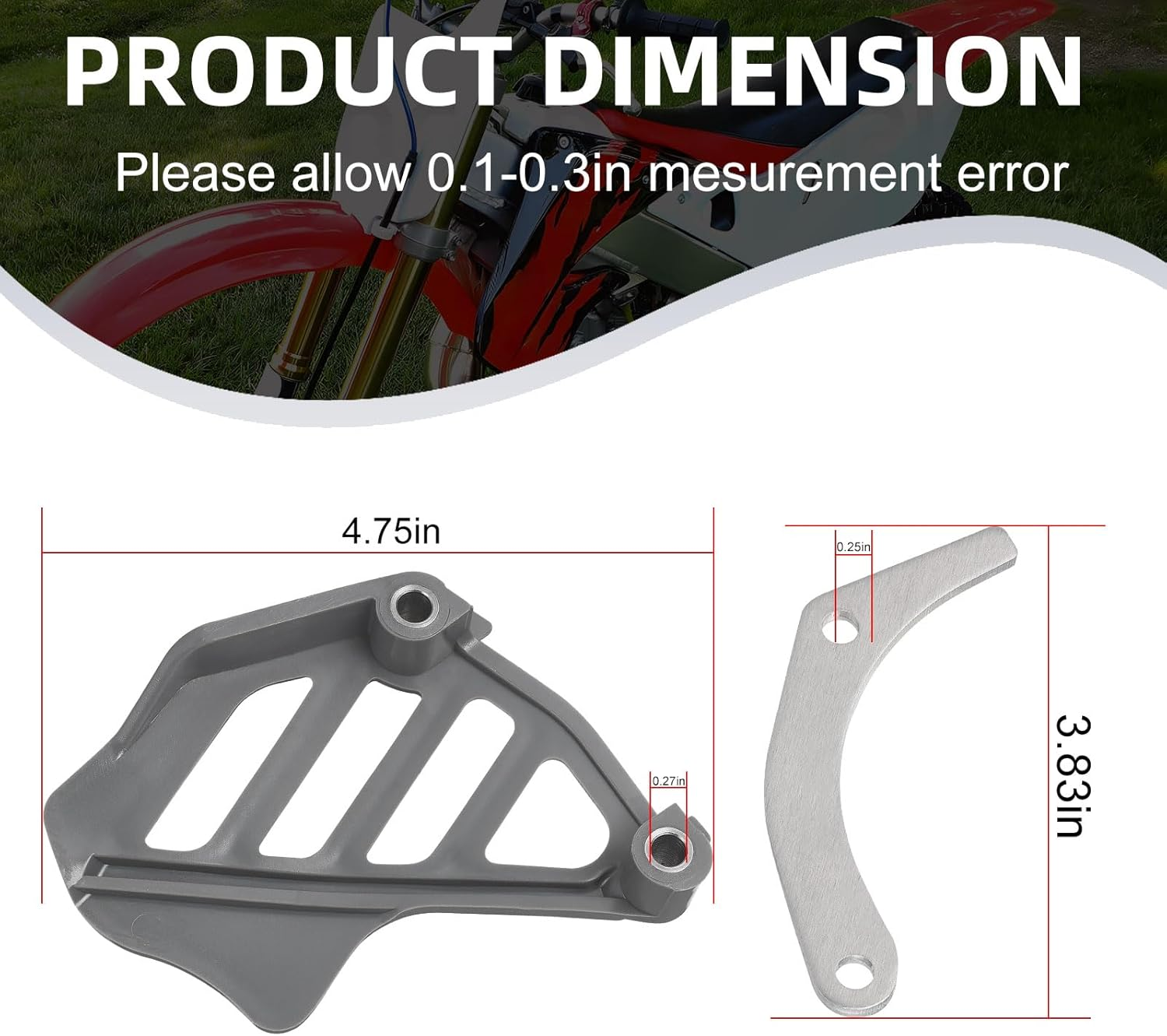 Front Sprocket Cover & Chain Guide for Honda CR125R 1998-2007 image number 2
