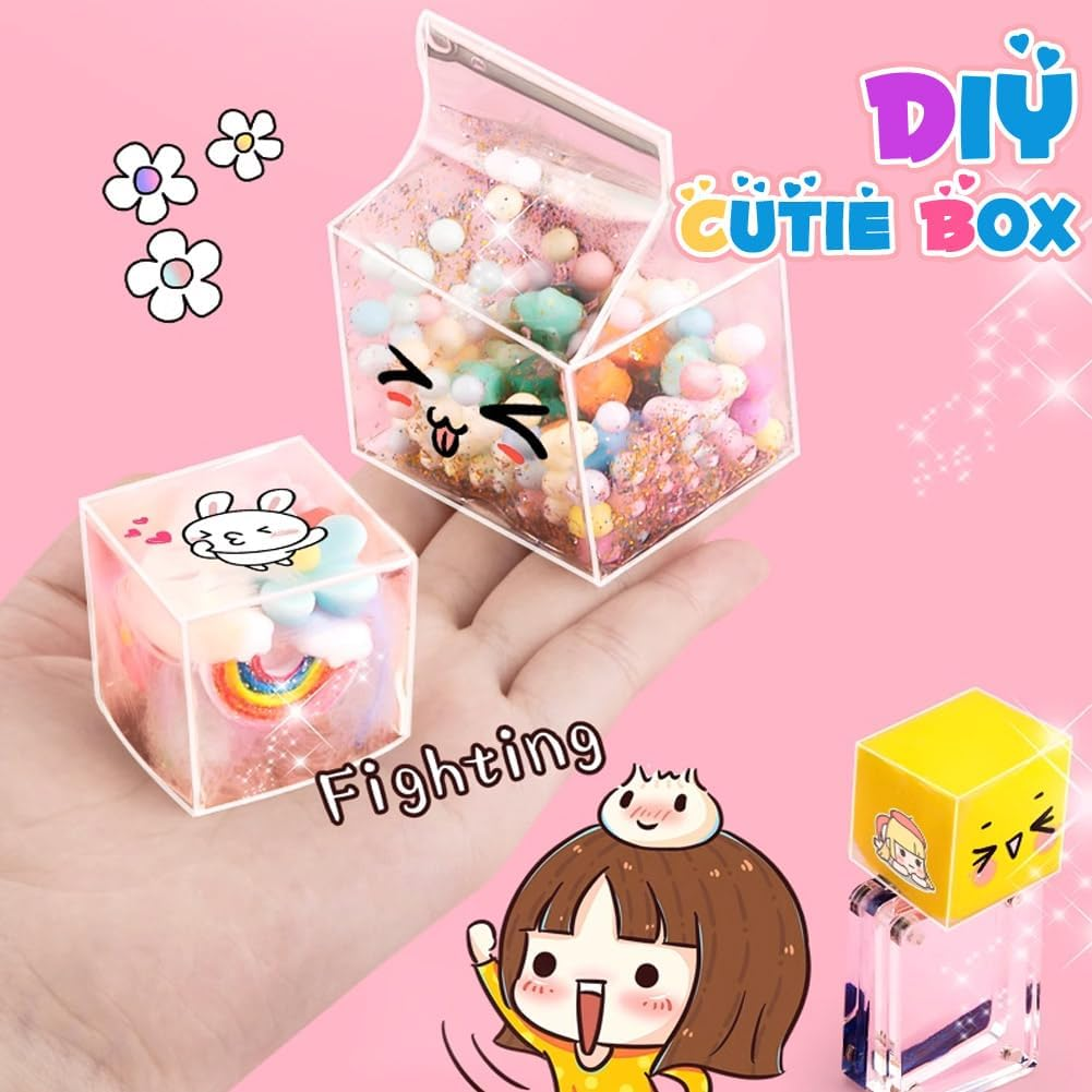 71PCS Nano Tape Bubble Kit with Carry Bag A4,TINY SPARK Nano Bubble Tape Kit with 30Pcs Straws,12Pcs Glitter and Inflator,10Pcs Stickers,Colorful Beads&Accessories,Bubble Balloons DIY Party Favors - Blue image number 7