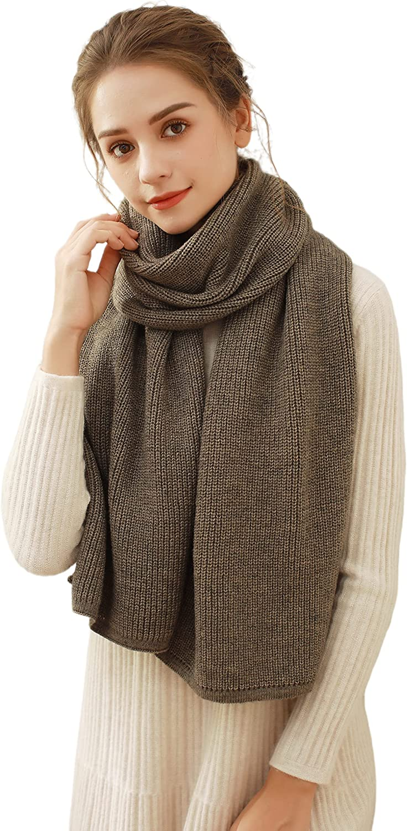 FANGXIN Women'S Warm Long Scarves Winter Scarfs Arctic Fleece Solid Scarves