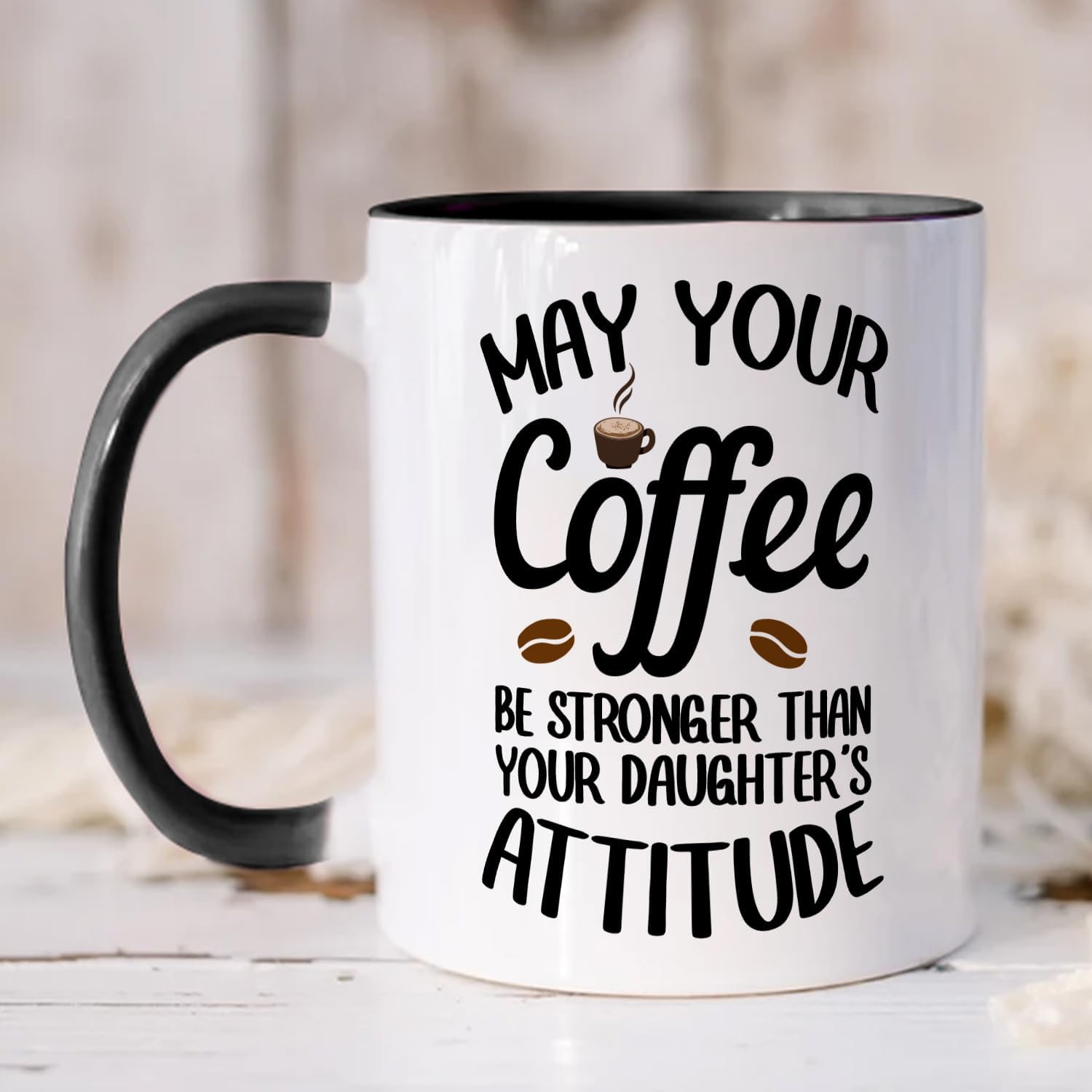 Funny Gifts for Mom Dad from Daughter,Humorous Coffee Mug Gifts from Daughter, Hilarious Birthday Mother&rsquo;S Father&rsquo;S Day Thanksgiving Christmas Mug for Mom Dad 11OZ Tea Cup image number 2