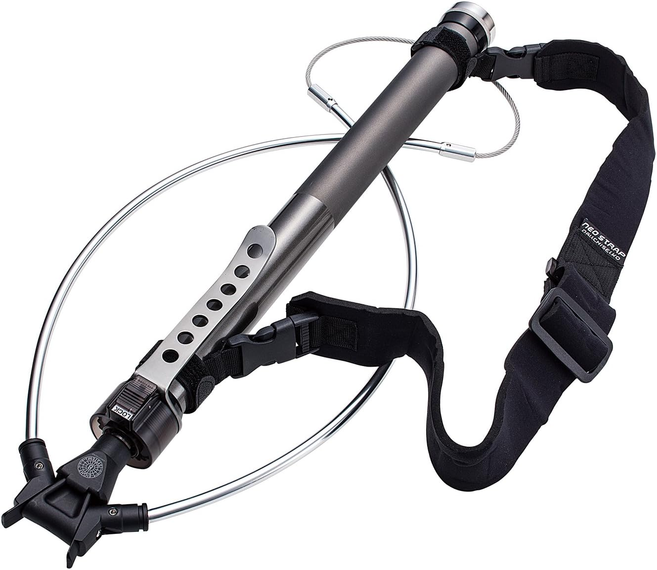 Daiichi Seiko Landing Net, Auto King Frame, 48-550X, Gunmeta, Ball Net, Fishing image number 6