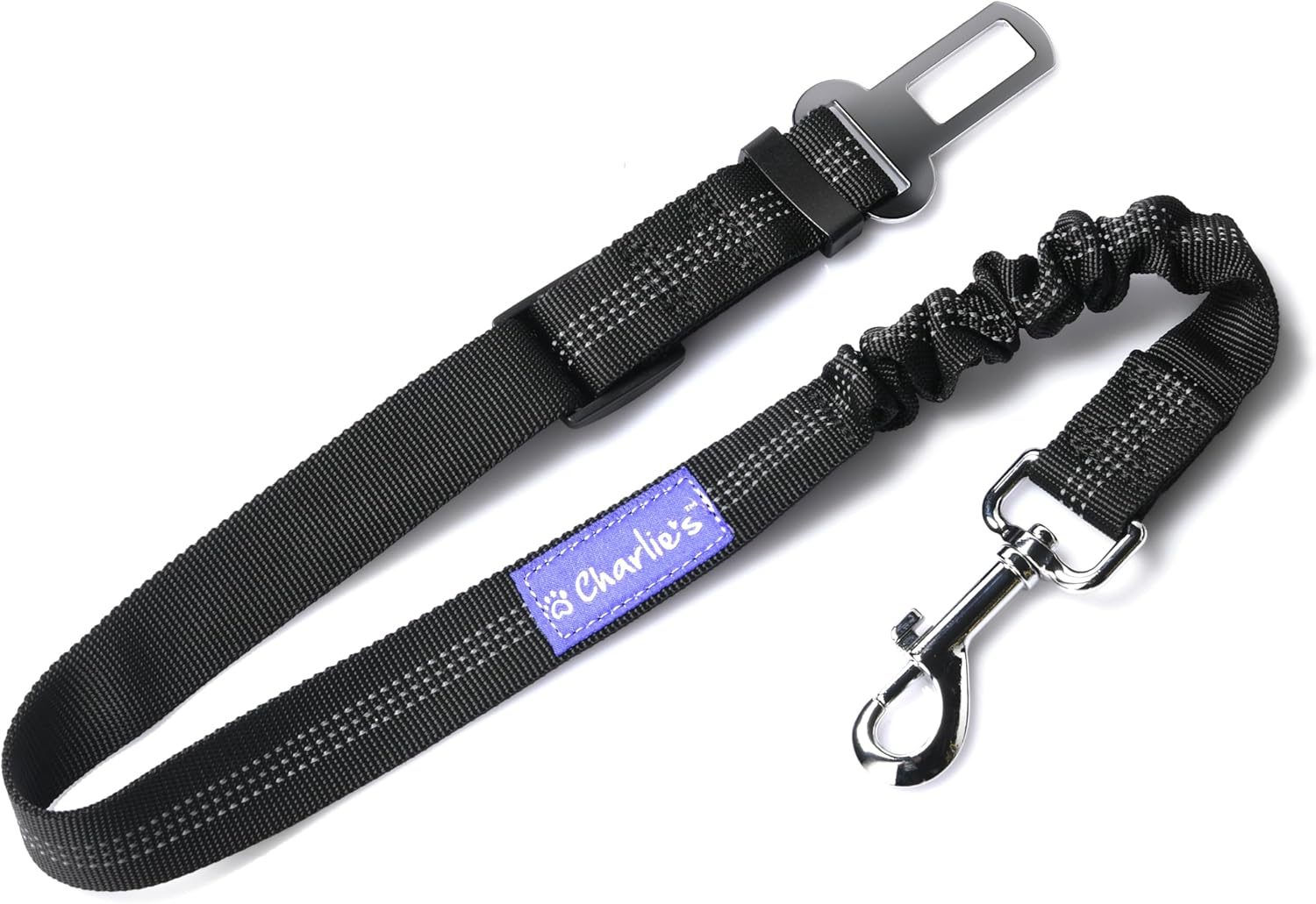 Charlie'S Adventure Durable Water-Resistant Fabric Pet Dogs Car Seat Protector Safety Belt with Convenient Pocket Storage Travel Essentials Compact Portable Comfy and Cosy - Front Seat Cover Black image number 5