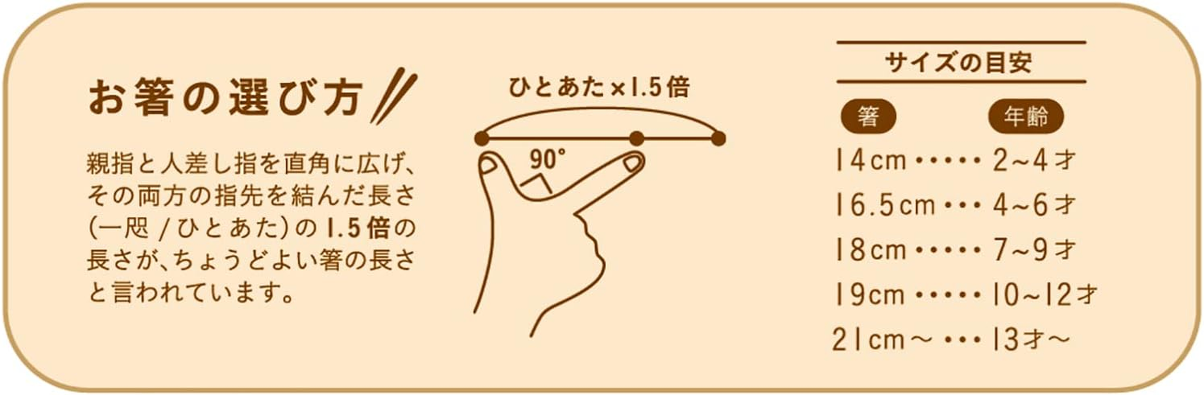 Wakasa Lacquer 263980 Chopsticks for Kids, Natural Size, Dishwasher Safe, Natural Wood, 5.5 Inches (14 Cm), for 2-4 Years, Beige, Made in Japan image number 3