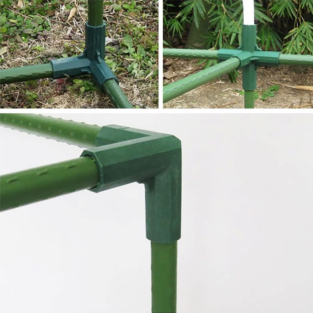 15 Pcs Greenhouse Frame Connector, 16Mm 5 Types Garden Framework Cages Corner Connectors for Grape Trellis Sunscreen Shed Gardening