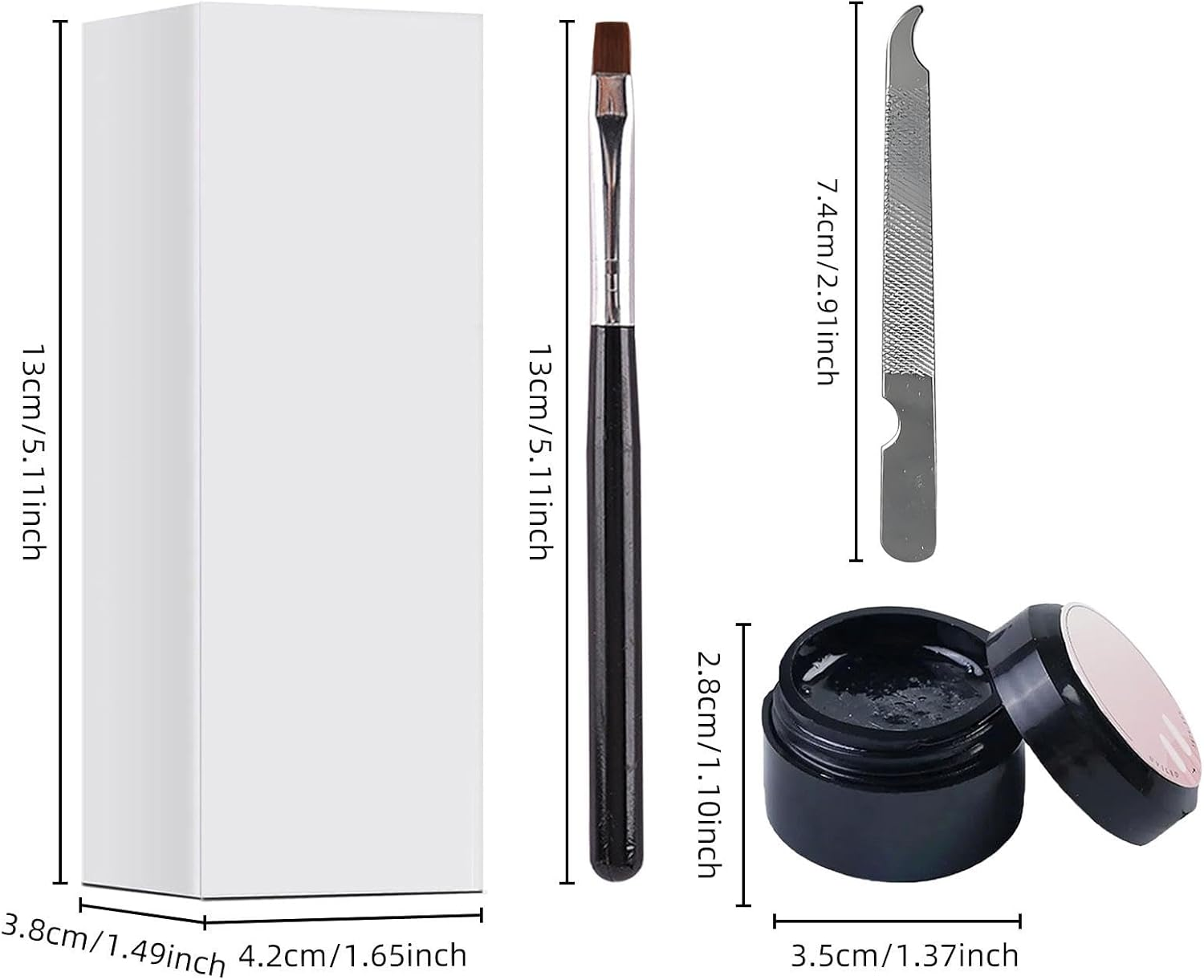 Nail Repair Kit - Professional Gel Nail Repair Manicure Tools | Strengthening Manicure Set, Home Quick Fix Solution for Cracked Broken Split Natural image number 6