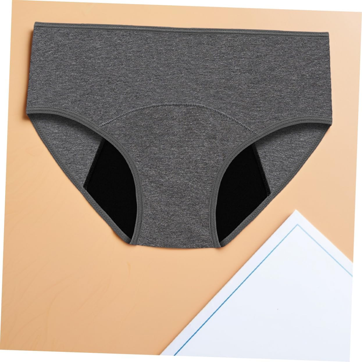 Outanaya 3Pcs Cotton Leakproof Menstrual Underwear Washable Period Panties High Absorbency Briefs for Women Postpartum Period Protection Confidence image number 2