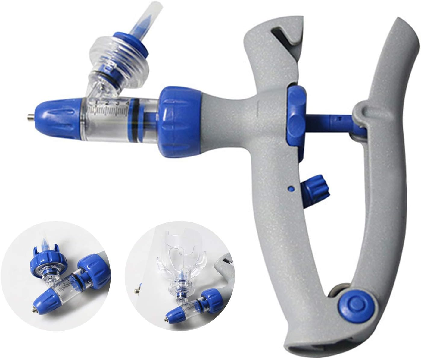 5Ml Cattle Syringe Gun Adjustable and Continuous Syringe Injection Animal Injector for Poultry Livestock Pig Goat image number 1