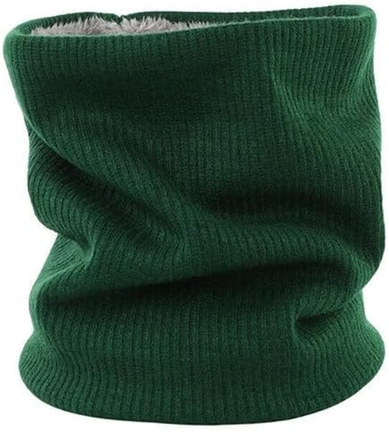 AIMALL Winter Thermal Fleece Scarf Neck Warmer Balaclava, Dual-Layer Ski Tube Beanie for Men & Women