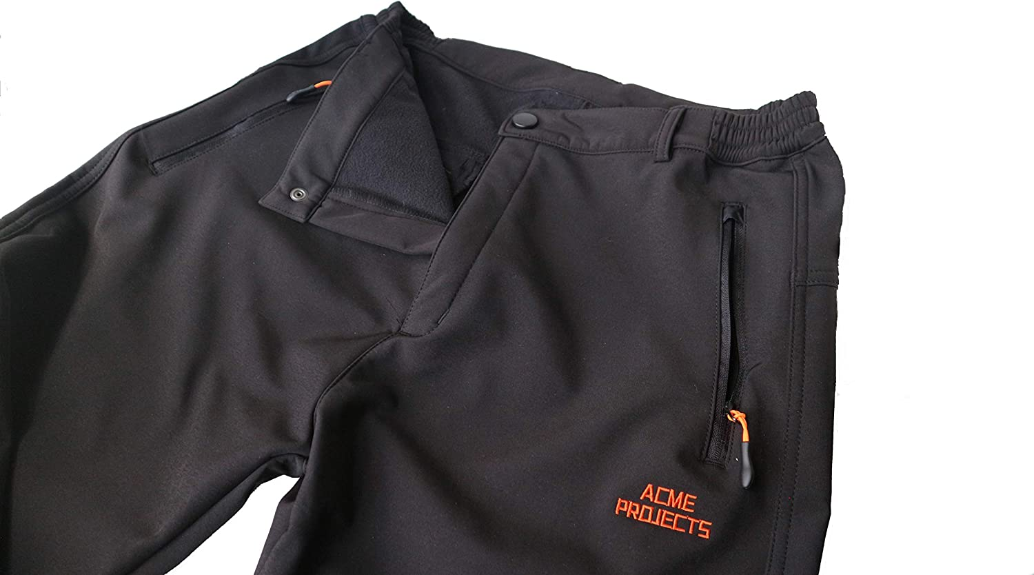 Acme Projects Fleece Lined Softshell Pants - 100% Waterproof, Breathable, 8000Mm/3000Gm Skiing Snowboarding Hiking Outdoor Activities image number 2