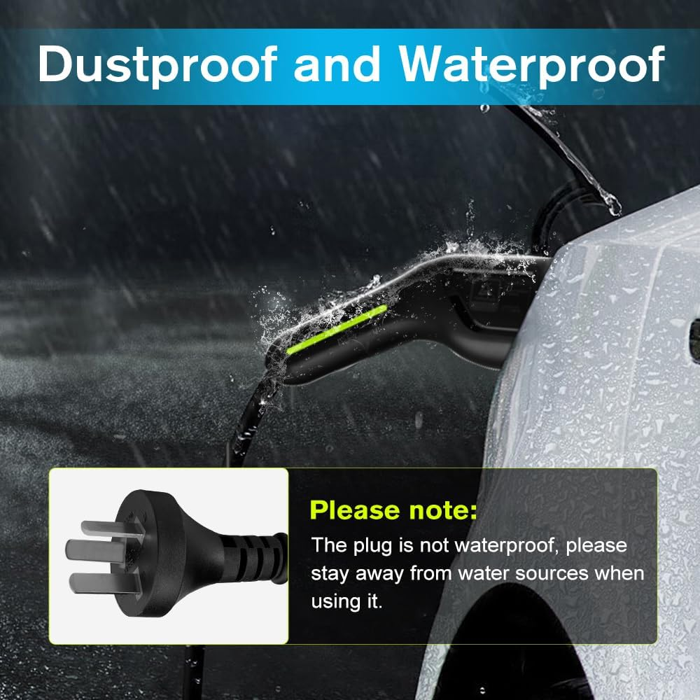 Type 2 to Australian Plug Electric Vehicle Charging Cable, 10A 240V 2.4KW,5M Adjustable Current (6A-10A) for Electric Vehicles and Plug-In Hybrid Cars image number 3