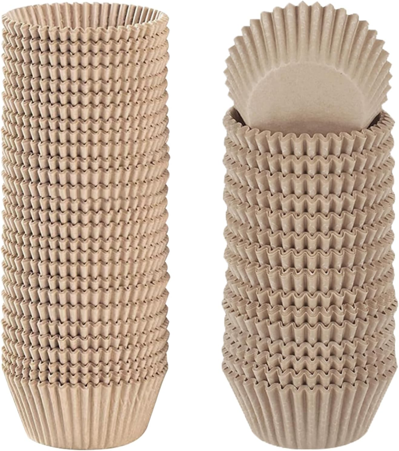 1000 Pcs White Mini Cupcake Liners, Greaseproof Small Muffin Liners Baking Cups, Disposable Candy Paper Cup Wrappers for Wedding Birthday Party (White)