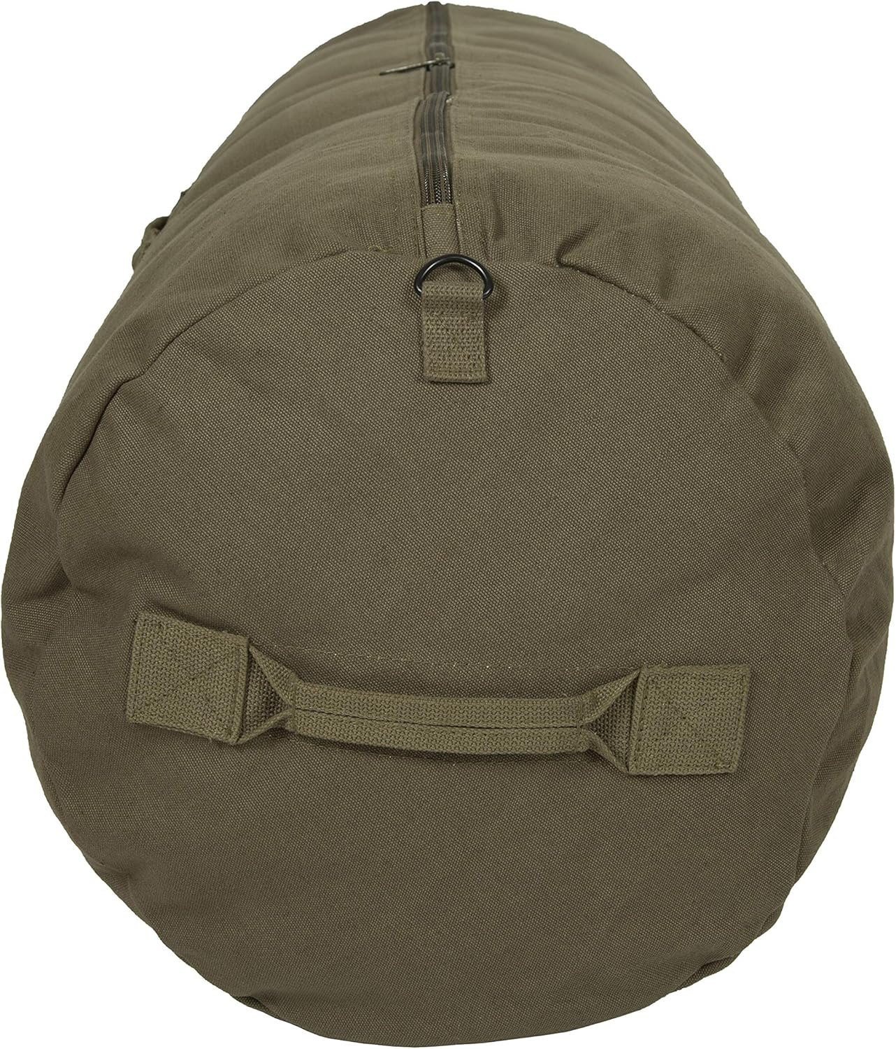Deluxe Duffel Bag W/Zipper, Olive Green - 42"X15"X15"