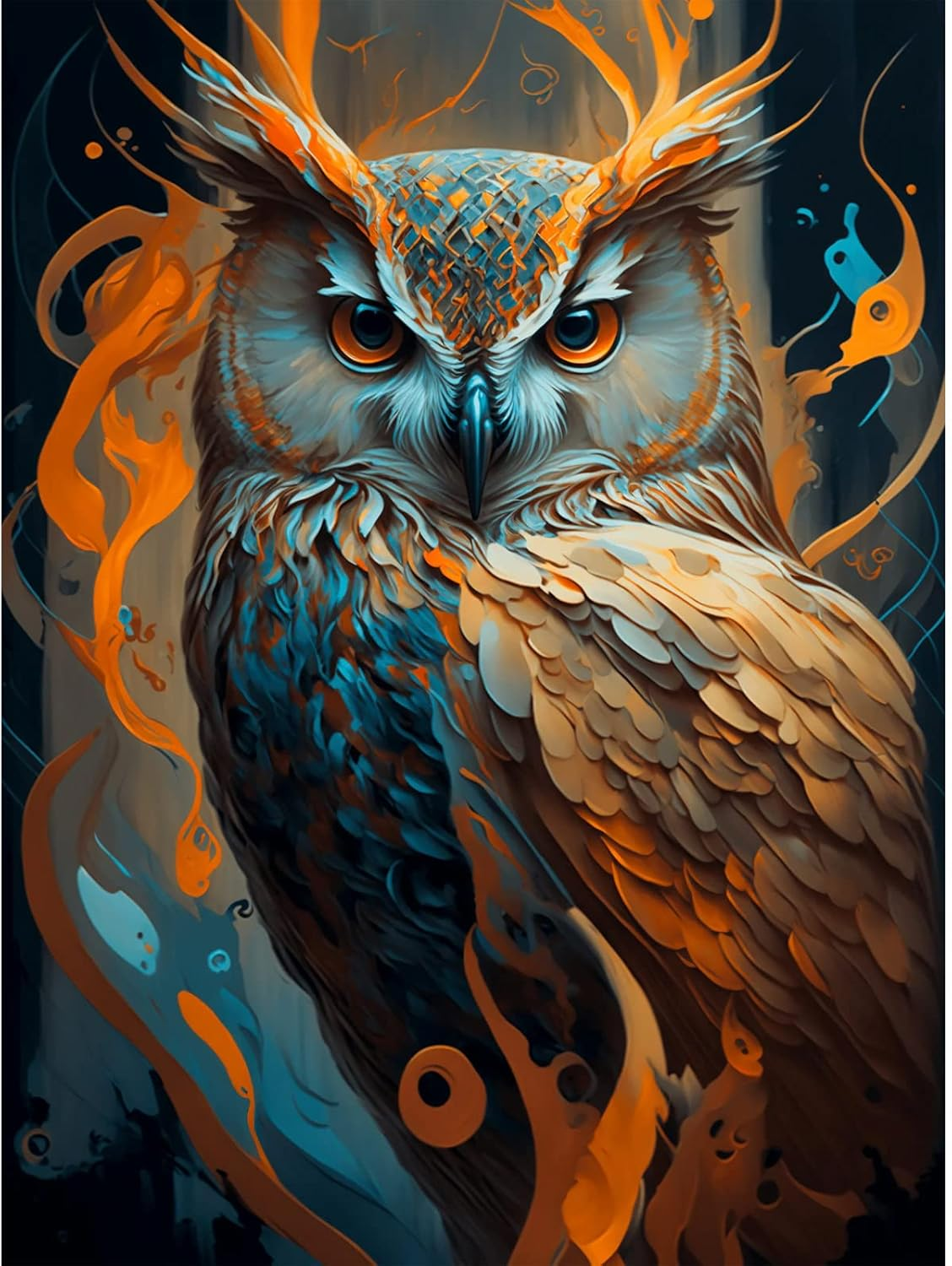 Ingooood Jigsaw Puzzle 1000 Pieces-Sneak Peek Series - the Owl'S Gaze - Entertainment Toys for Adult Special Graduation or Birthday Gift Home Decor