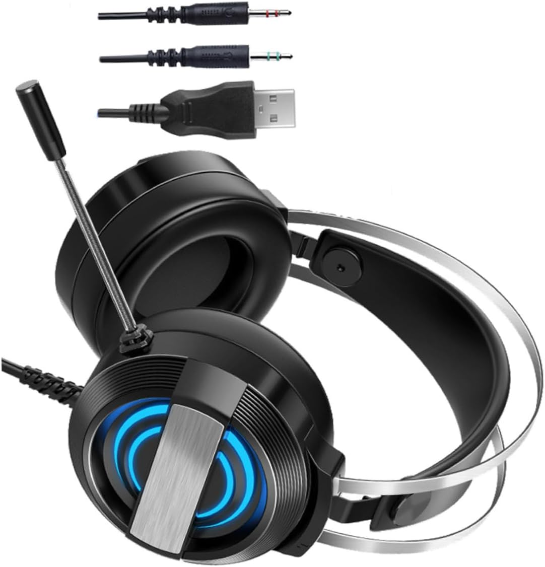 GARIOUANS Gaming Headphones Headset Computer Game Headset Microphone for Gaming Sessions image number 5