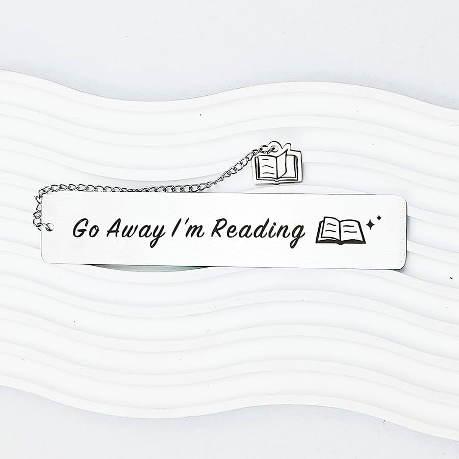 Inspirational Gift Bookmarks Reading Gifts for Readers Book Lovers Women Men Go Away I'M Reading Bookmark Gift for Sister Friends Christmas Birthday Gifts for Booklovers Bookworm image number 3