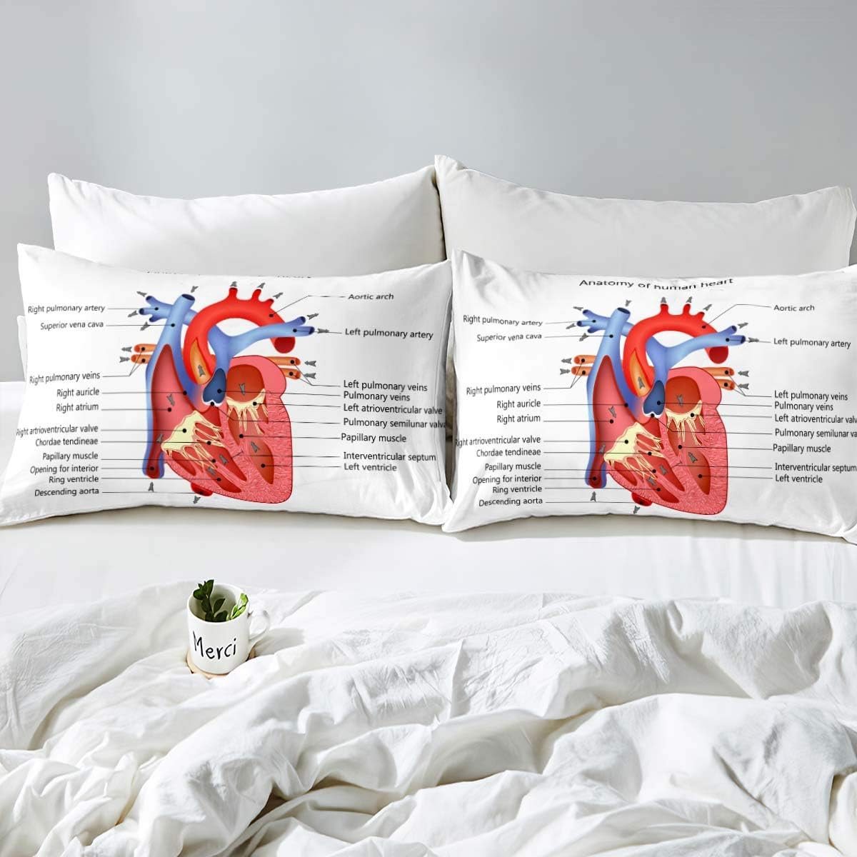 Loussiesd Bedding Set Dream Catcher Bohemian Animal Flower Duvet Cover Set Children Boys Girls Soft Breathable Microfibre Bed Set with Zip and Pillowcase., Style39, 135*200+80*80*1 image number 3