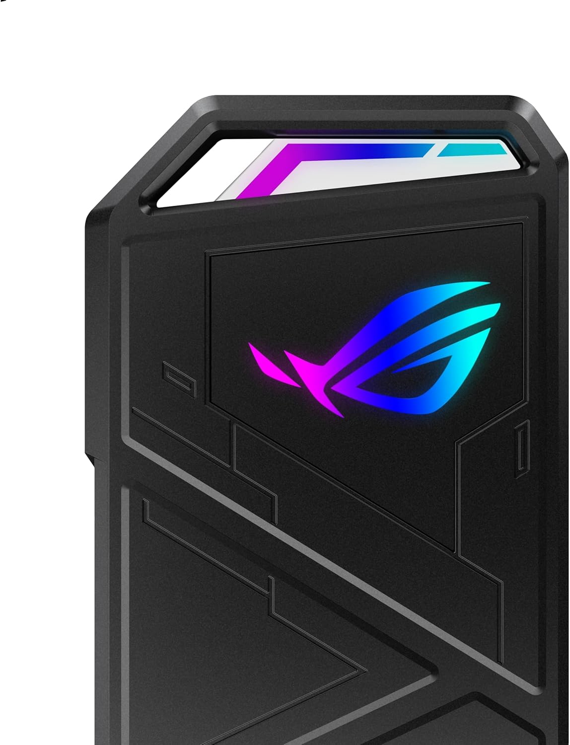 ROG Strix Arion M.2 Nvme SSD Enclosure-Usb3.2 GEN2 Type-C, 10Gbps, Aura Sync RGB, Dual USB-C to C and USB-A to C Cables, Thermal Pads, Pcie 2280/2260/2242/2230 M Key/B+M Key, Screwdriver-Free image number 5