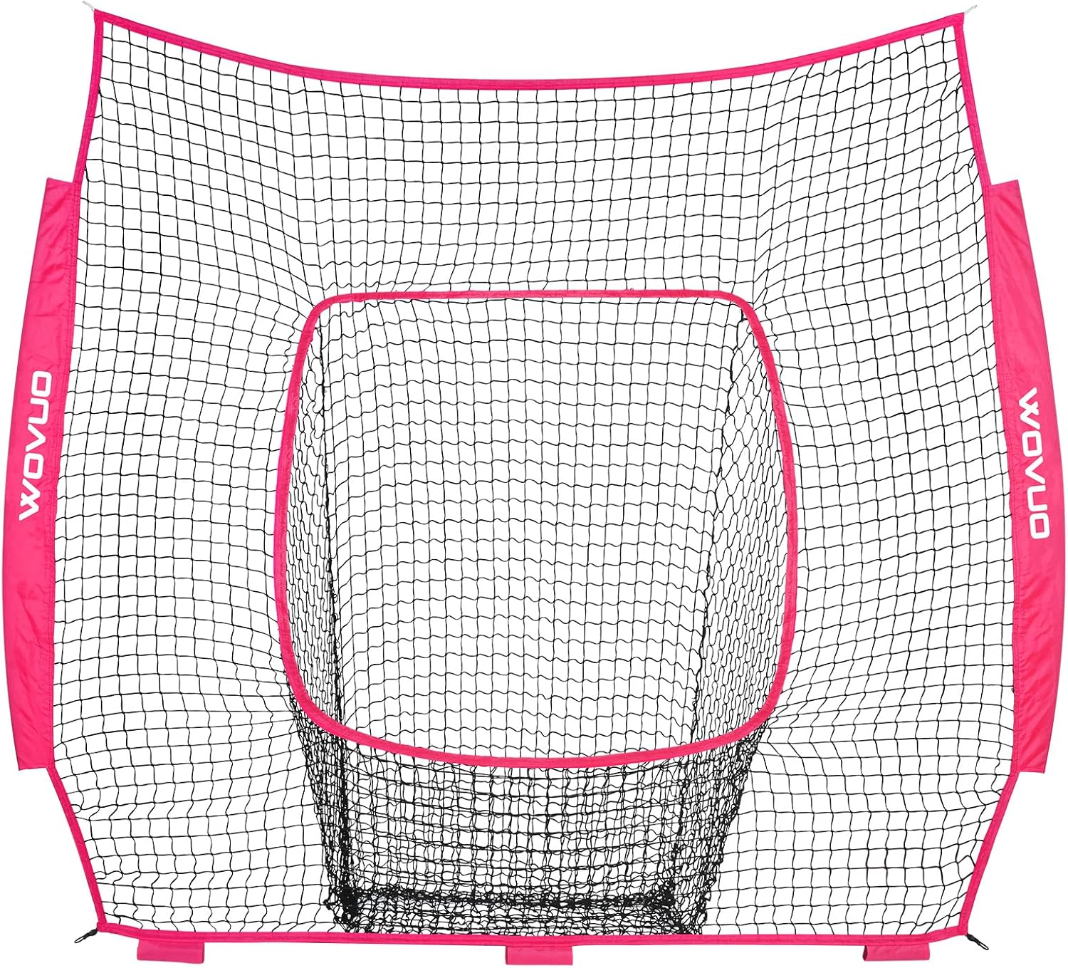 7X7 Ft Baseball Net for Batting Pitching Hitting, Softball Pitching Net with Strike Zone, Tee, Ball Caddy, Softball Batting Net Baseball Training Equipment for Kids Adult Youth Sport Practice image number 3