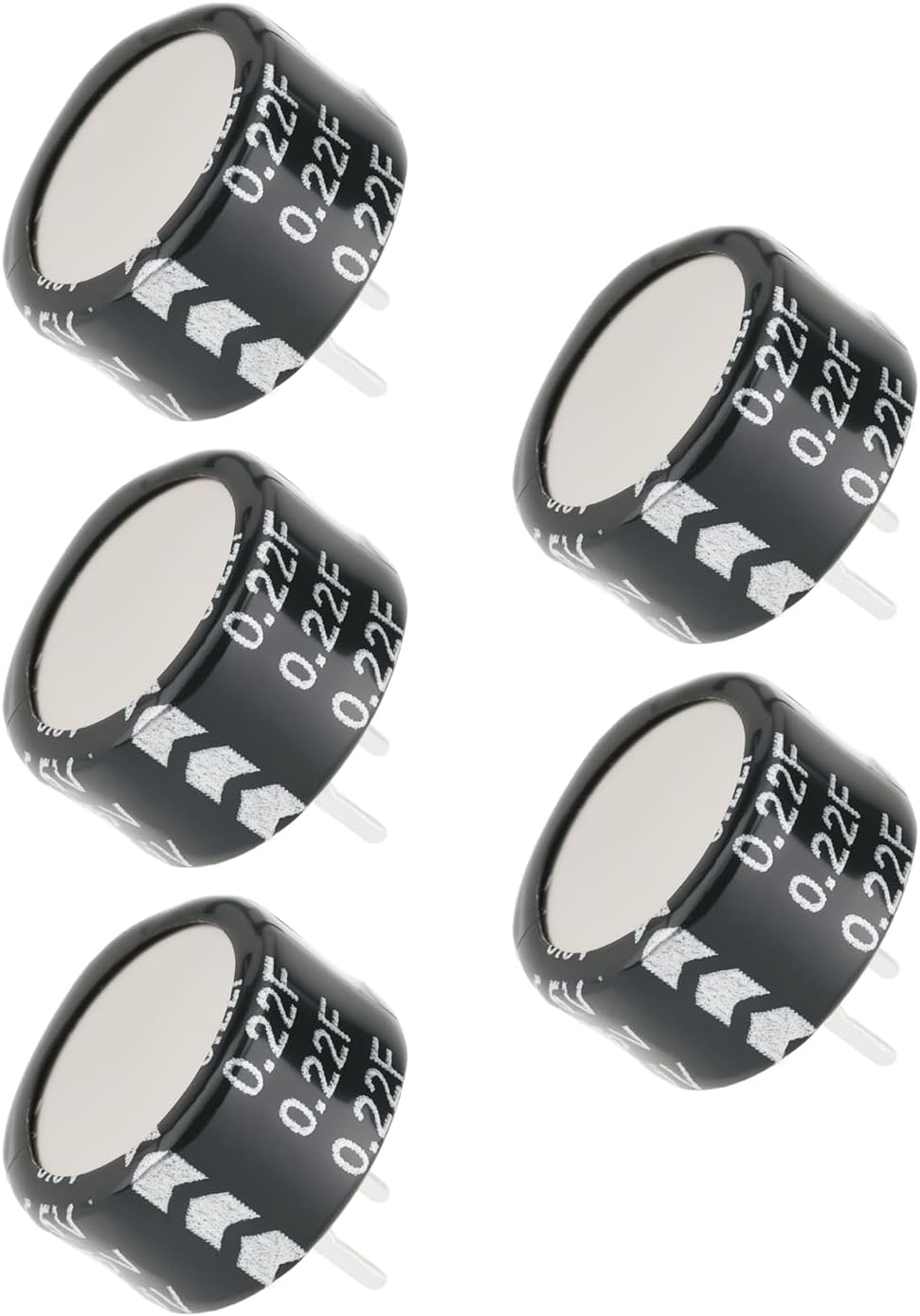 SING F LTD 5Pcs 0.22F 5.5V Super Capacitor Type-C Suitable for New Energy Electric Vehicles Rail Transit Consumer Electronics Power Systems (Pitch 5.08Mm) image number 6