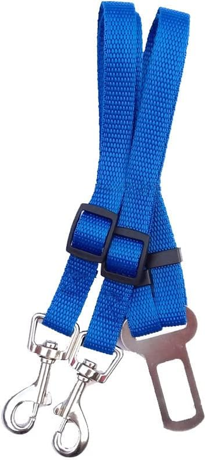 Dog Car Seat Belt Harness, 1-Pack Heavy Duty Adjustable Pet Safety Restraint with Shock-Absorbing Spring & Quick-Release Buckle for Small Medium Large Dogs Vehicle Travel Protection image number 3