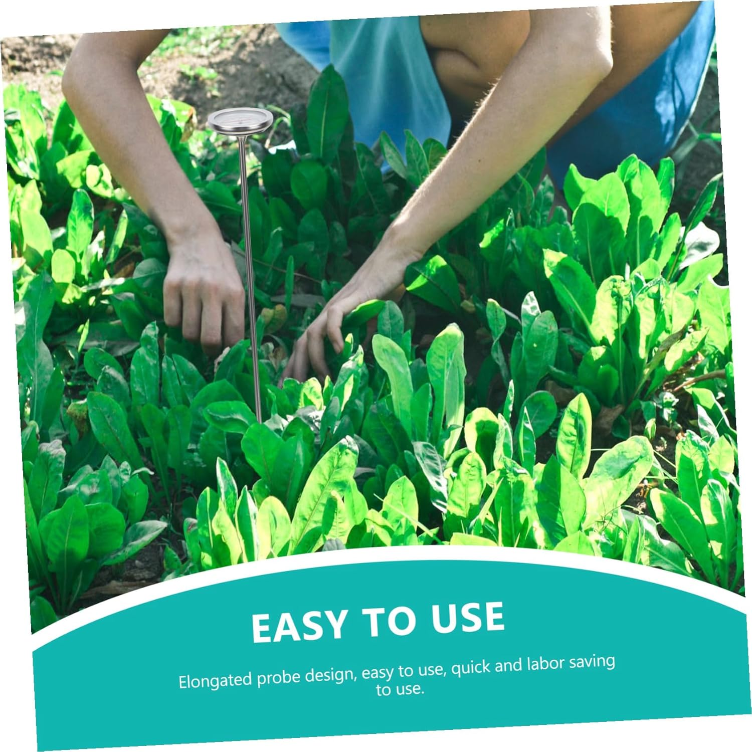 UPKOCH Stainless Steel Soil Thermometer Probe Garden Temperature Measuring Tool for Transplanting and Composting Physical Sensor Accurate C- Gardening Instrument image number 6