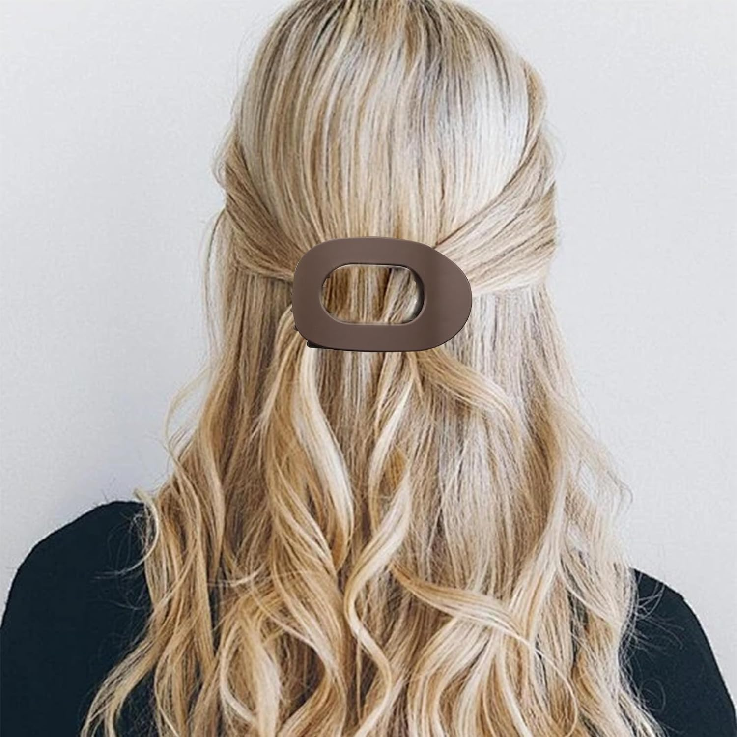 AYNKH Flat Hair Clips for Women Hair Clips for Thin Curly Thick Hair Strong Hold Curved Hair Accessories for Girls 5 Pieces image number 5