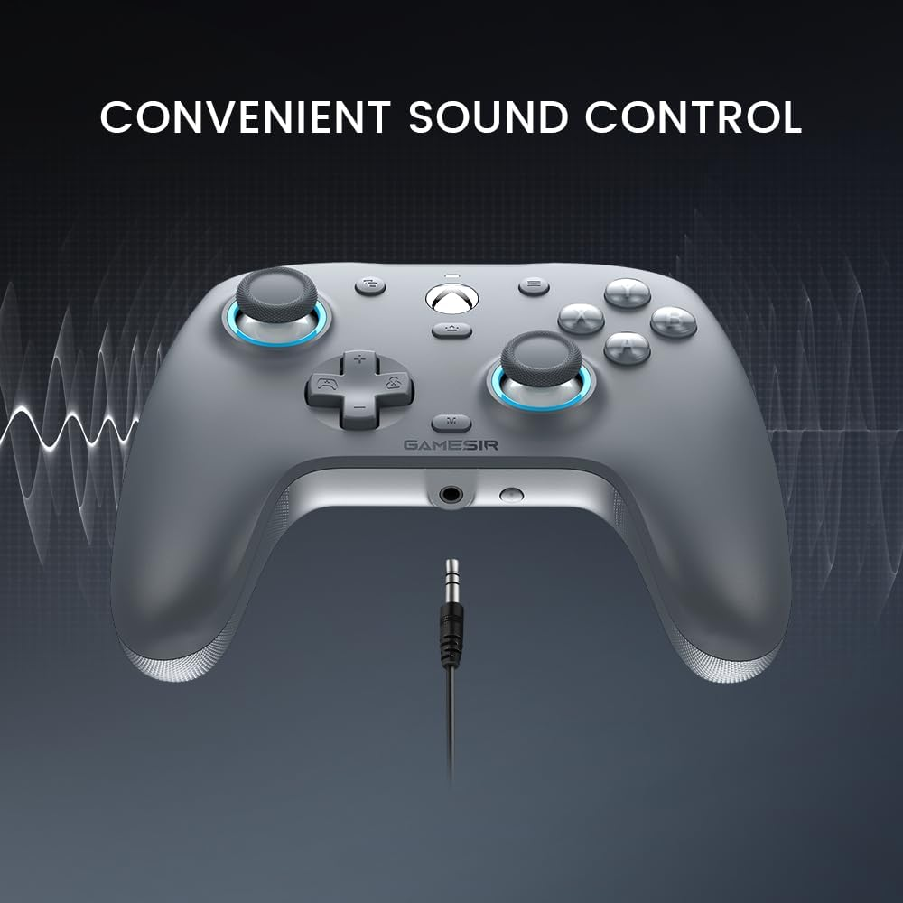 Gamesir G7 SE Wired Controller for Xbox Series X|S, Xbox One & Windows 10/11, Plug and Play Gaming Gamepad with Hall Effect Joysticks/Hall Trigger, 3.5Mm Audio Jack-Gray image number 2