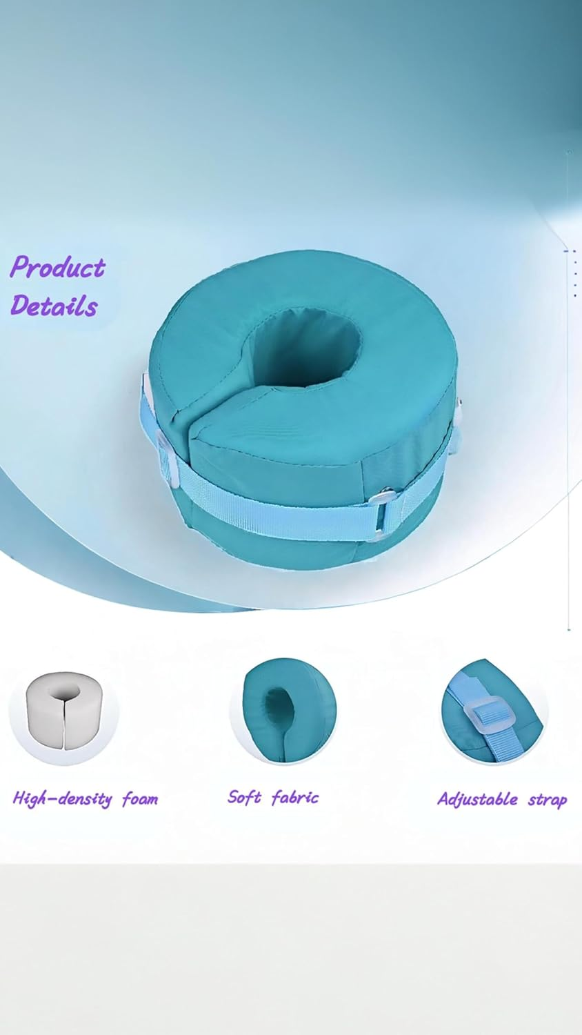 2 Pcs Foot Elevation Pillows - Ankle Heel Elevator Wedges for Support & Recovery - Medical Cushion for Bed Sore, Pressure Ulcer, Surgery - Leg Rest Foam Pillow Set image number 5