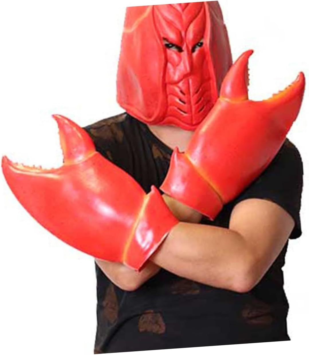 CHILDWEET 1Pair Crab Gloves for Cosplay and Halloween Flexible Ages Comfortable Animal Costume Accessory for Parties and Stage image number 3