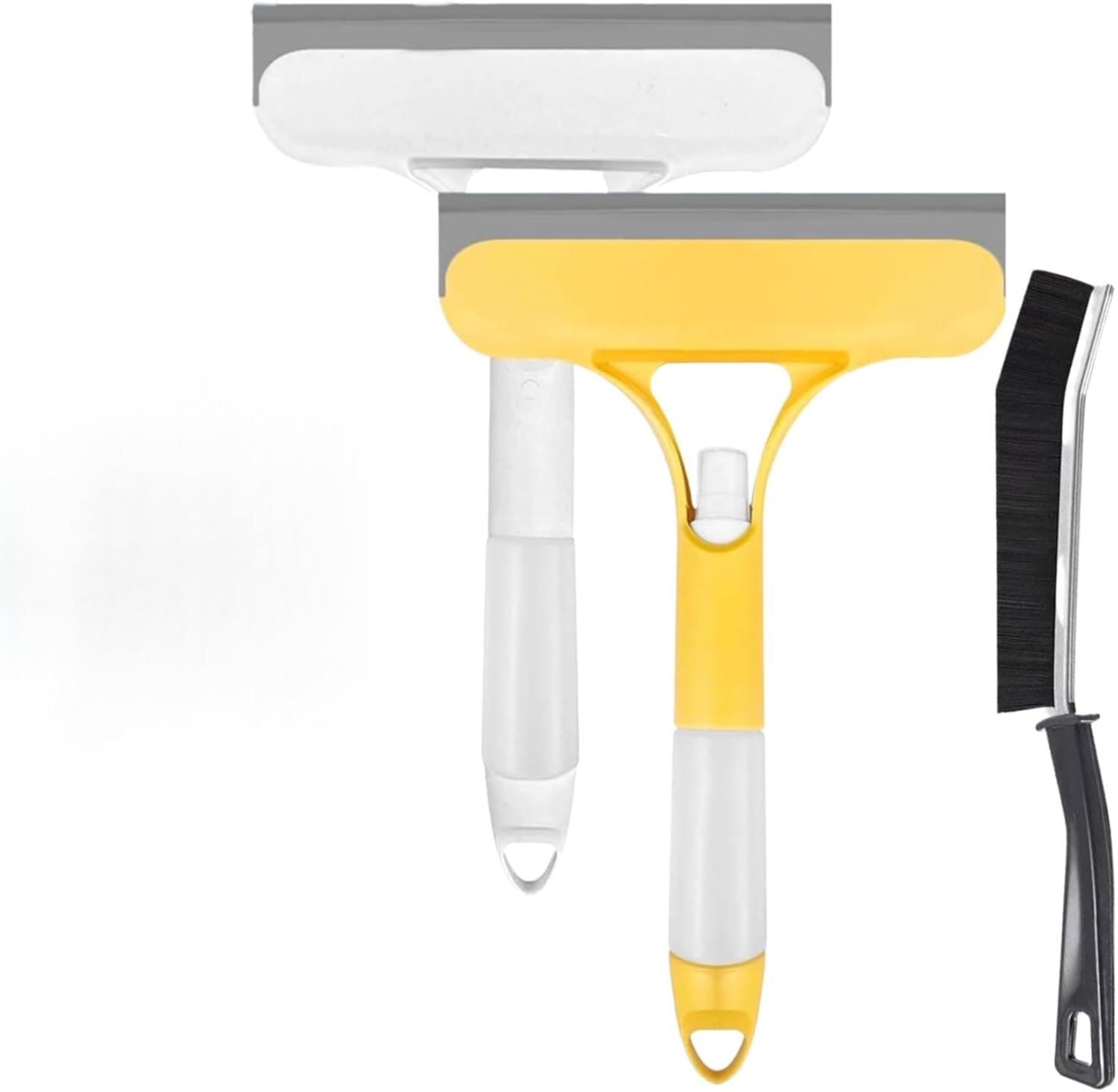 3-In-1 Window Squeegee and Shower Squeegee with Spray Bottle & Sponge, Ergonomic Glass Cleaner and Scraper for Shower Enclosures, Car Windows, Mirrors, Streak-Free Cleaning Tool image number 5