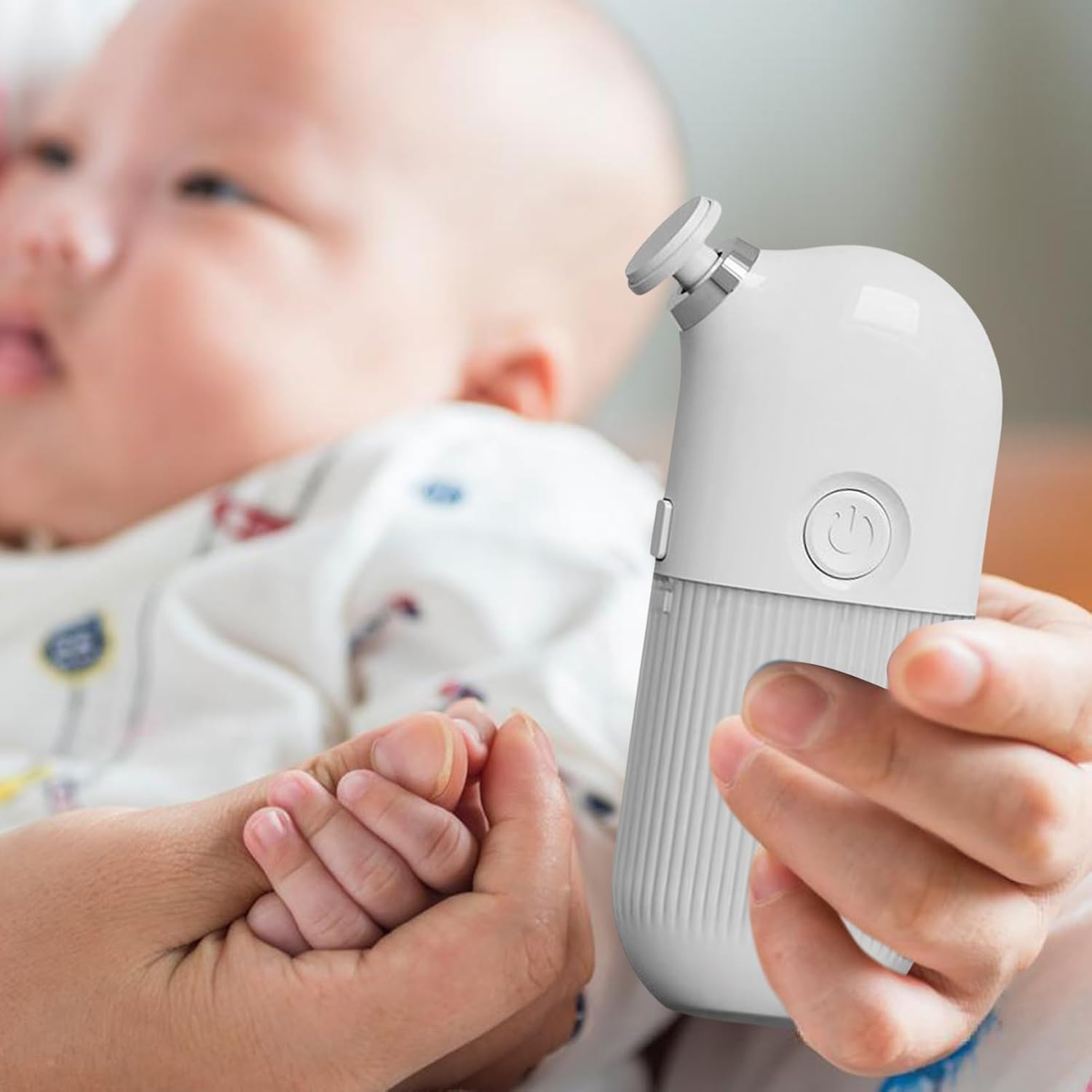 Electric Nail Grinder, Professional Nail File Grinder Electric, Multi-Functional Filer Polisher for Adults Teen Family Friends Fingernail Polishing - Gray image number 2