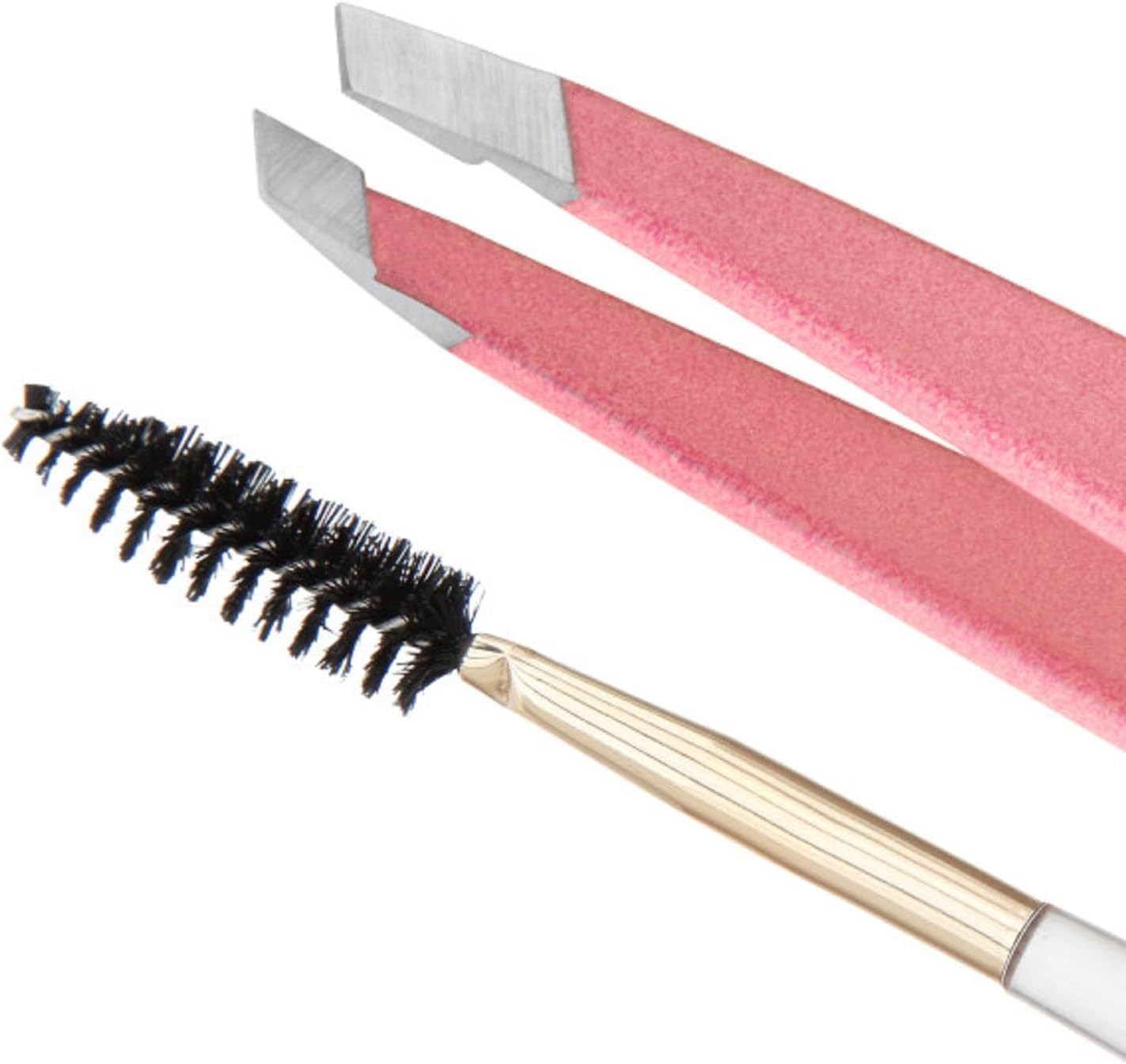 Tweezerman Exclusive Tea Rose Full Slant Tweezer and Brush