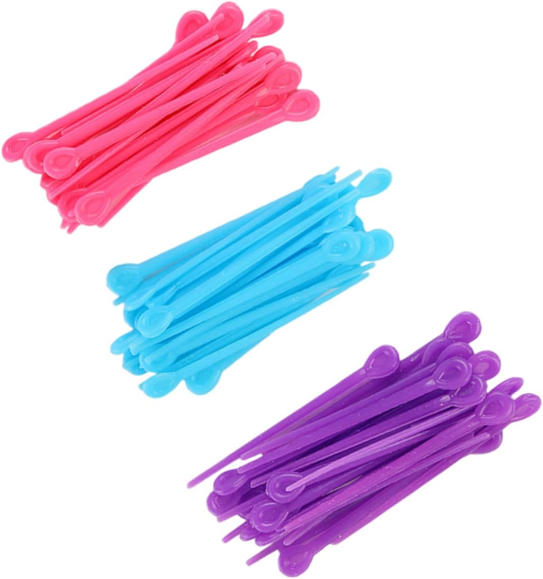 KALLORY 2Packs Perming Tools Hair Roller Pins Plastic Hair Clips for Women Girls for Styling Random Color