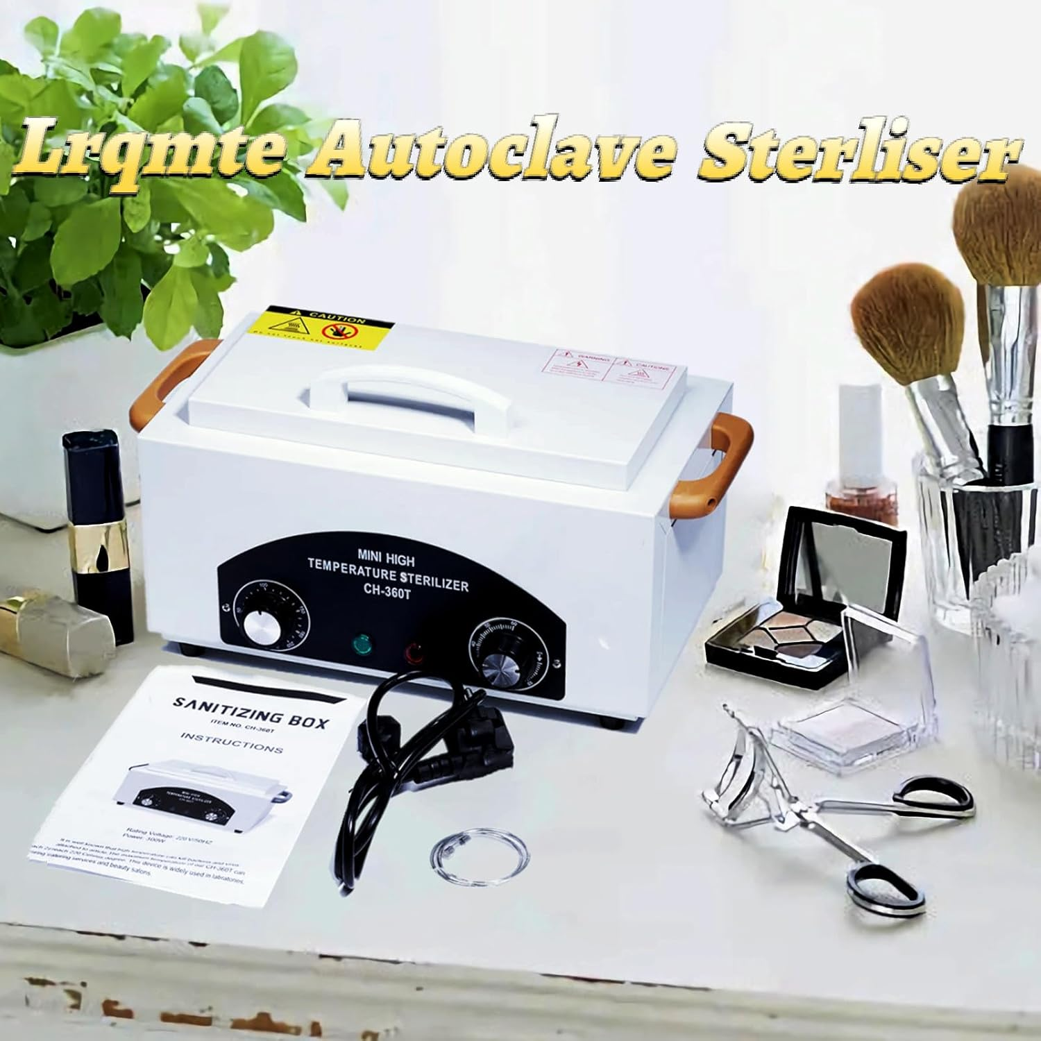 Autoclave Sterilizer, Manicure Steriliser for Nail Tools Adjustable, High-Temperature Nail Tool Steriliser for Salons, Heat Steriliser for Nail Cleaner Tool 300W image number 2