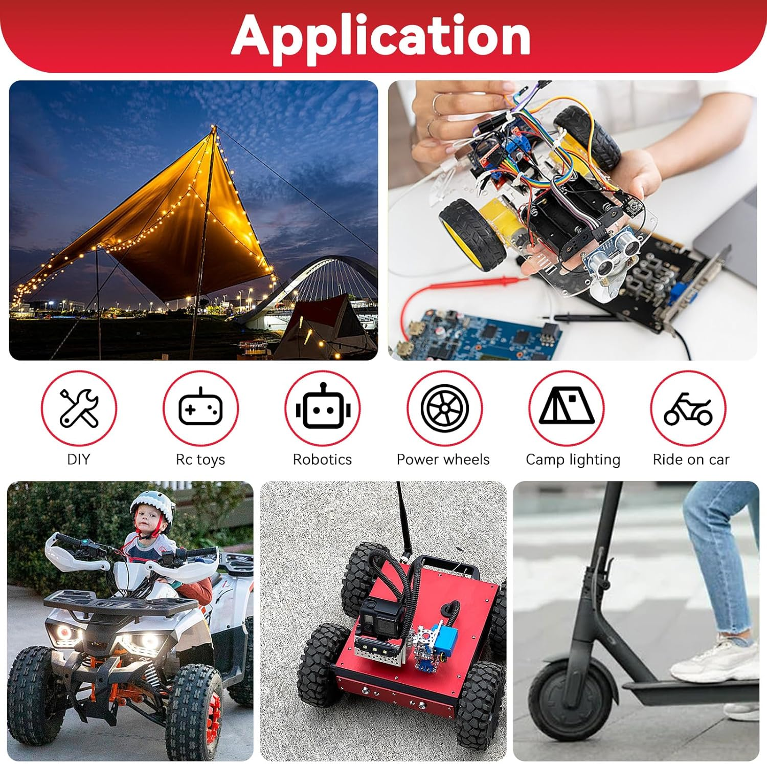 Car Jumper Cables for Milwaukee 18V M18 Batteries Car Jump Starter with Adapter Charger Cigarette Lighter Alligator Clip Fuse for Jump Starting Dead or Weak Cars Batteries (122CM) image number 5