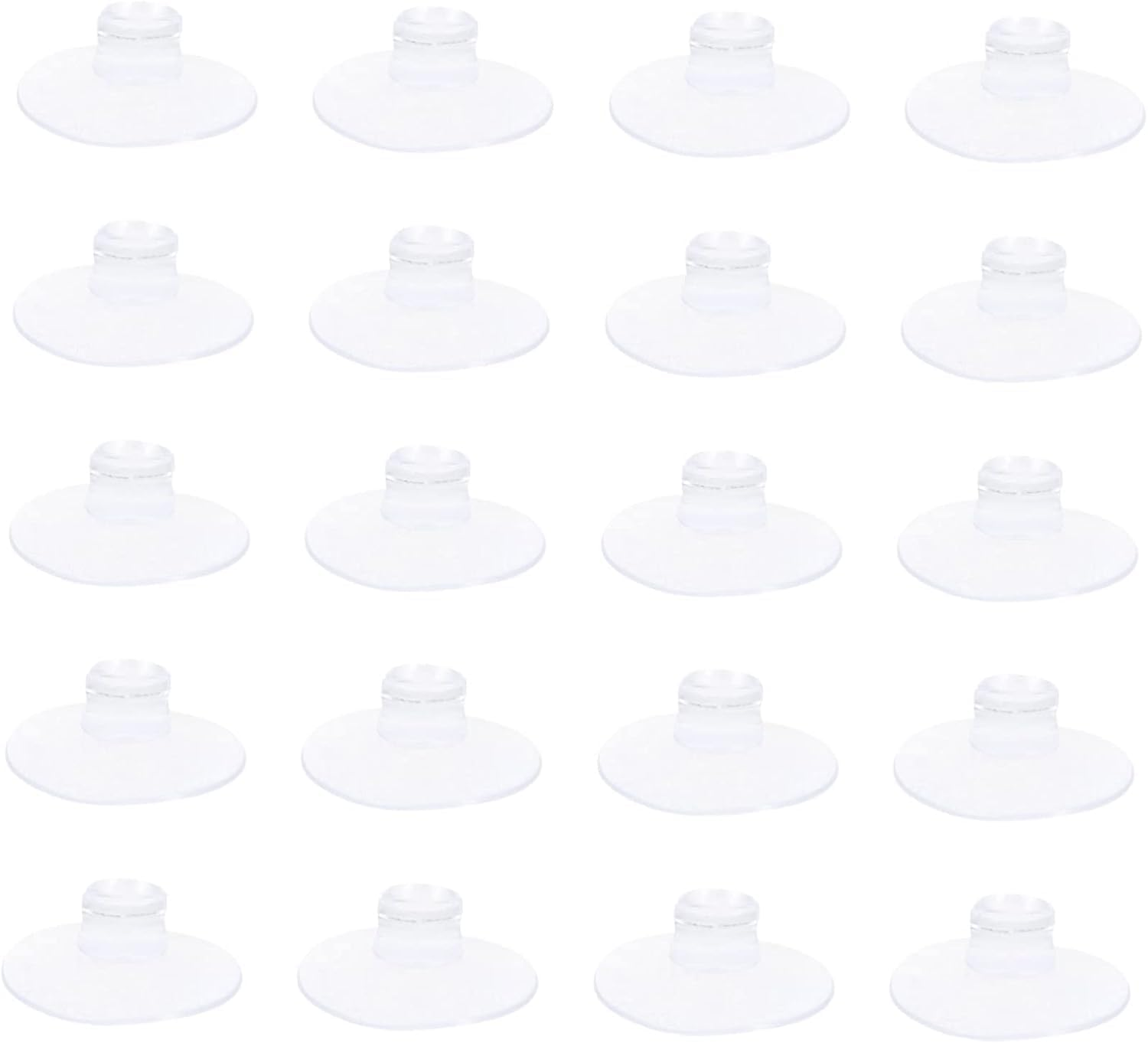 Clear Suction Cup Fixing Buckle Wire Holders, 20Pcs Suction Cup Cable Wire Organizer Light Holders,Cable Fixing Suction Cup Light Holders for Windows and USB Cable Holder image number 2