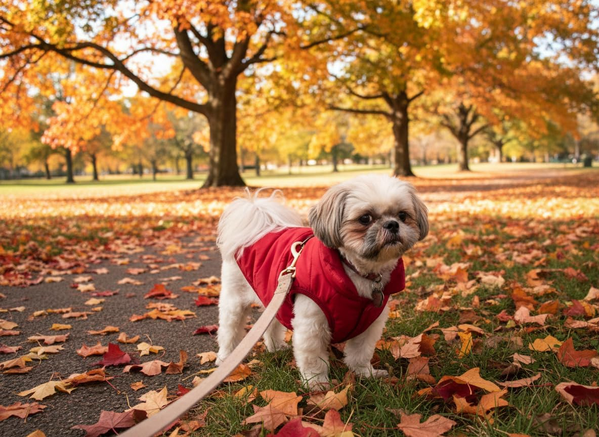 ASENKU Windproof Dog Winter Coat Waterproof Dog Jacket Warm Dog Vest Cold Weather Pet Apparel with 2 Layers Fleece Lined for Small Medium Large Dogs image number 5