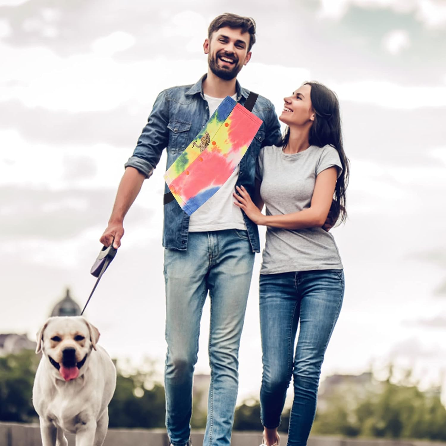 Bearded Dragon Carrier Reptile and Small Pets Travel Sling Adjustable Bearded Dragon Accessories with Harness and Leash (Blue & Green) - Pink With Leash image number 2