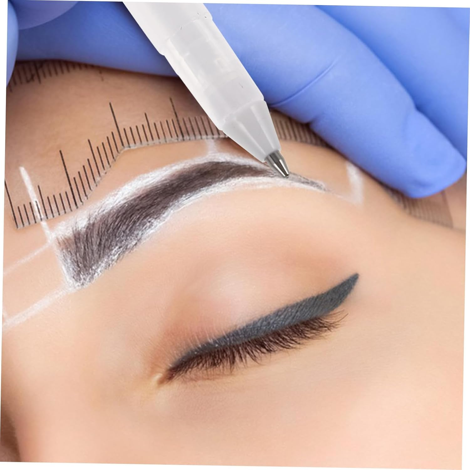 OATIPHO 5Pcs Microblading Pen Eyebrow Contouring Pen Brow Mapping Tone Markers image number 6