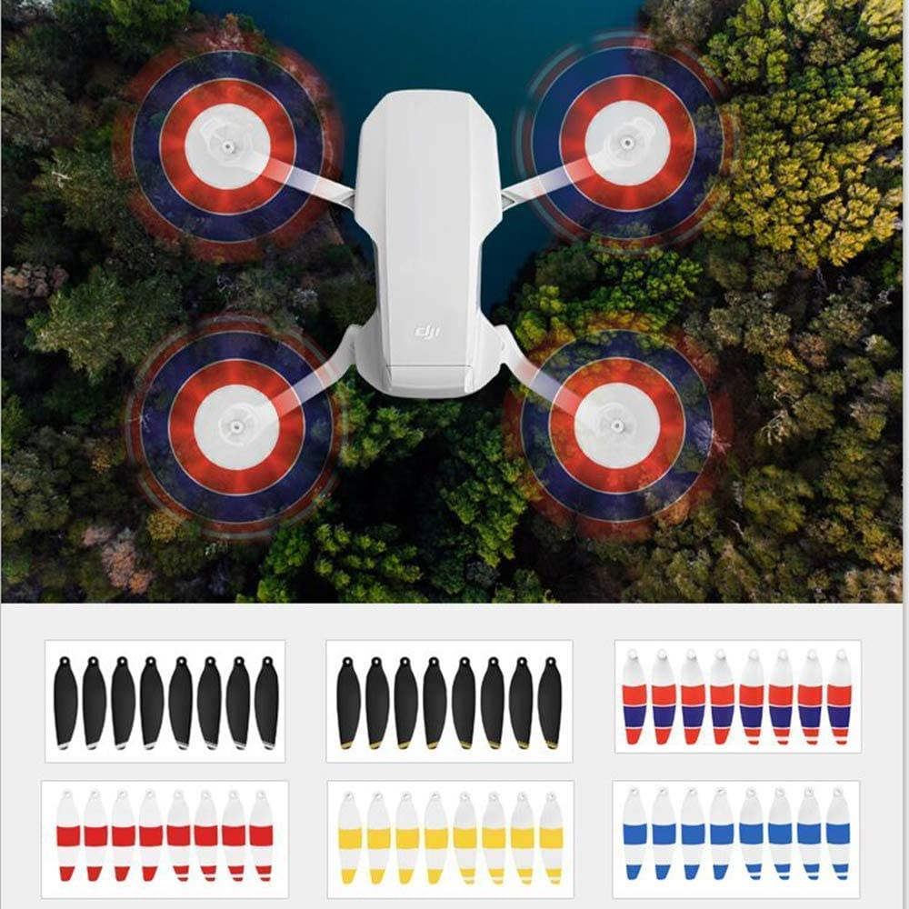 Xmipbs 4 Pairs Mavic Mini Propellers 4726F Low Noise Propellers Paddle Blades for DJI Mavic Mini Drone Black Gold image number 5