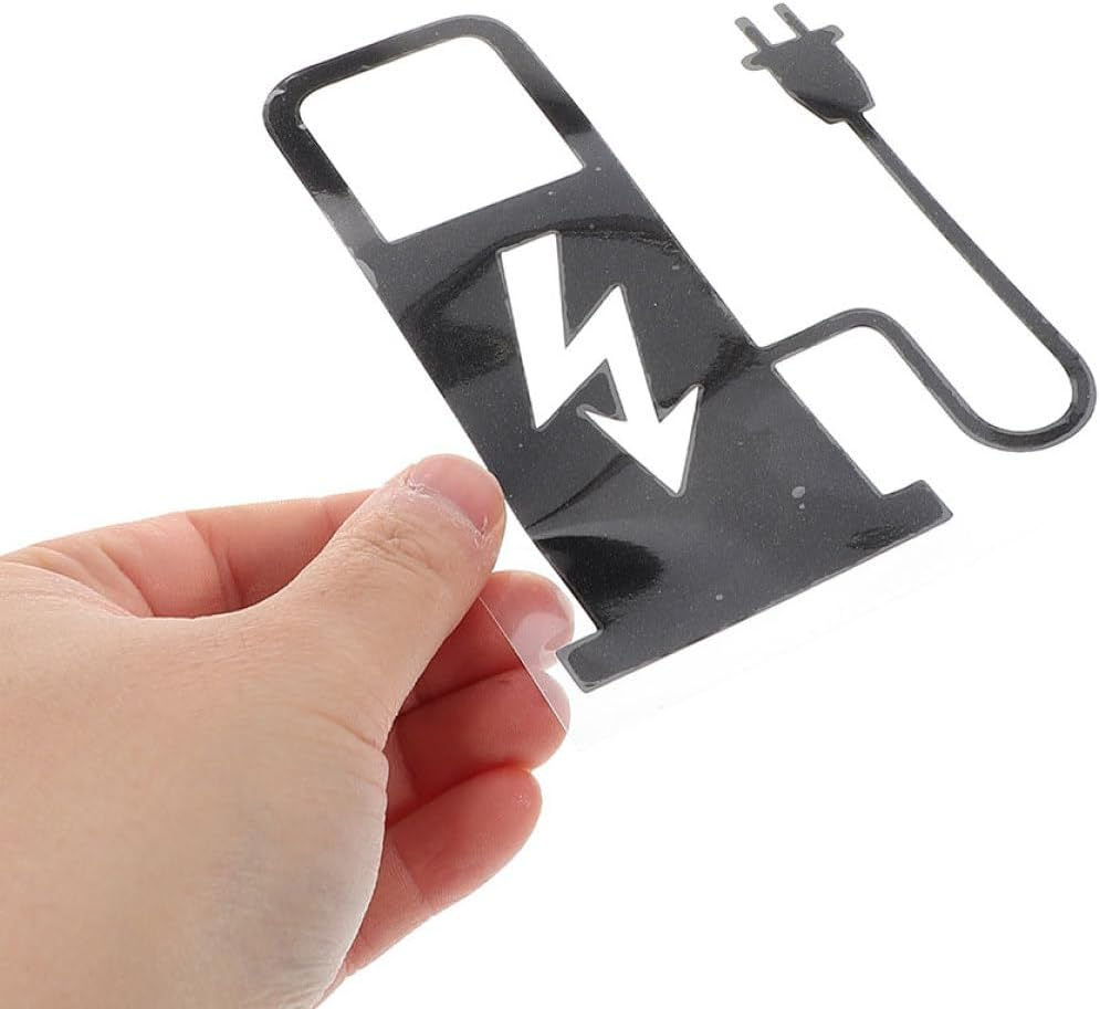 Ciieeo 2Pcs Ev Charging Decals Car Stickers PVC Protective Coating UV Resistant Electric Vehicle Window Graphics Stylish Auto Body Decorations for Electric Cars image number 2